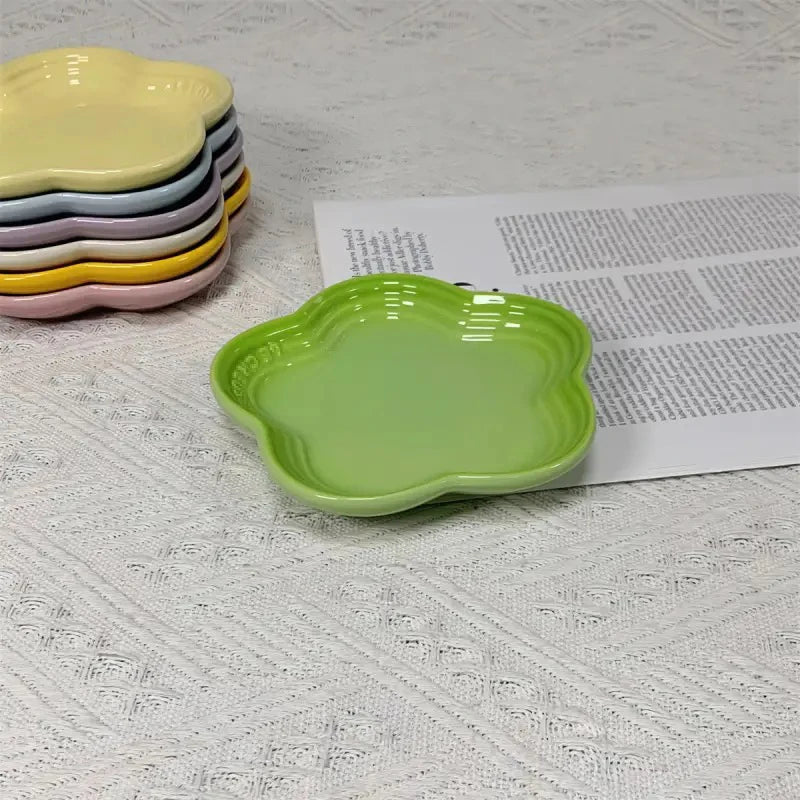 Pet Flower Ceramic Food Bowl