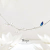Elegant Crane (Silver/Blue) 925 Sterling Bracelet