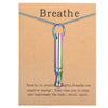 BREATHING Anxiety/Mindfulness Positive Relief Necklace