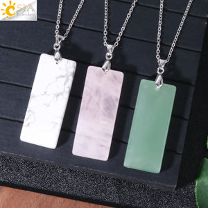 Natural Healing - Rectangle Necklace & Ring