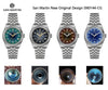 San Martin 'Rabbit Hair' Dial Men's Dress Watch