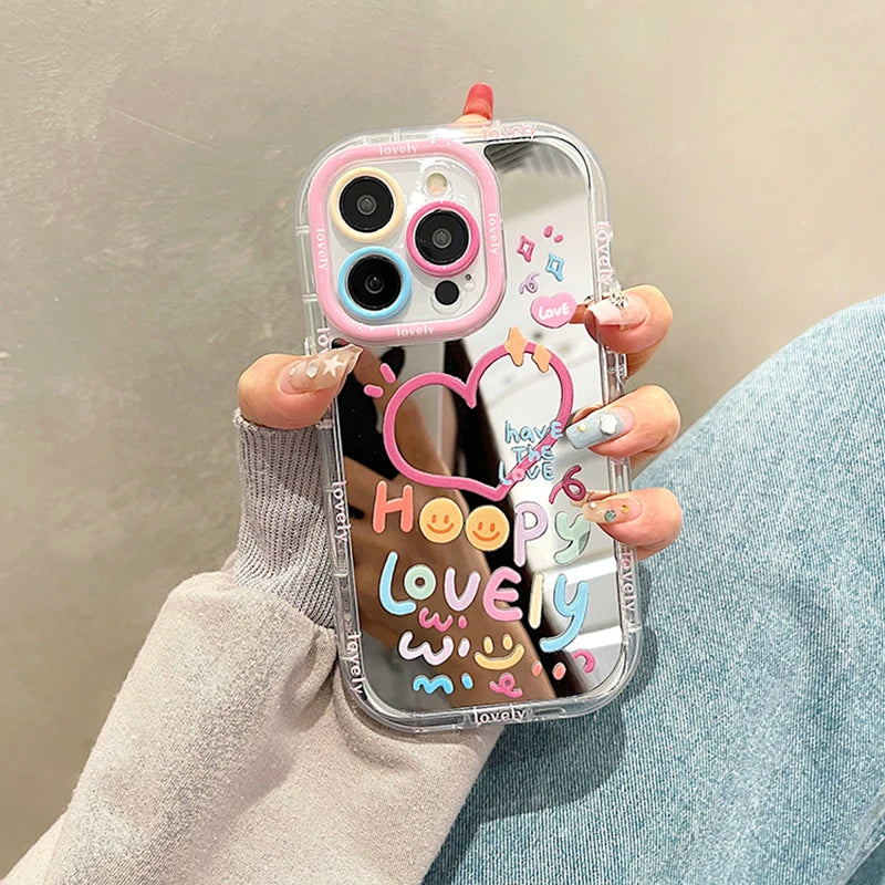Love Heart (Mirror) iPhone Cases (11-17)