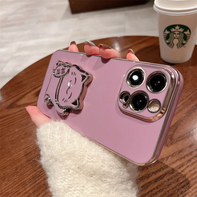 Lucky Cat iPhone Cases (Folding Stand)