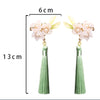 Flower Tassel (Oriental) Hair Clips