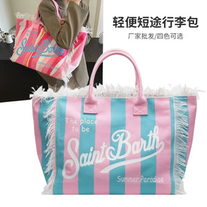 Saint Barth (Canvas) Beach Bags