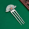 Jade Flower (S925 Sterling) Hair Stick Comb