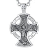 Saint Michael Cross (925 Sterling Silver) Necklace