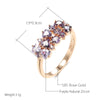 Purple Crystal - Rose Gold Rings