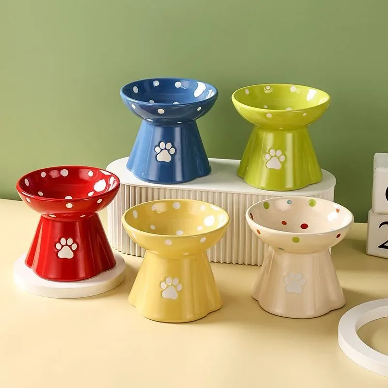 PET Ceramic (neck protector) Food Bowl (stable no-overturning)