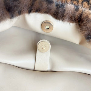 Leopard Fur Design Handbags