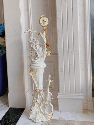 European Retro Clock Sculpture