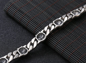 Retro Skull S925 Sterling Bracelet