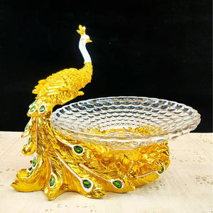 Peacock Fruit Plate/Decor Ornament