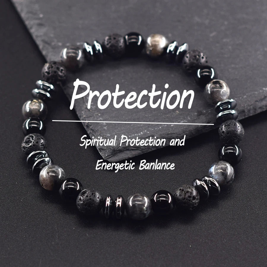 Spiritual Protection (Volcanic Stone) Bracelet