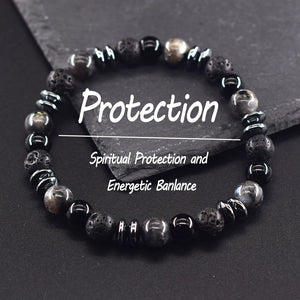 Spiritual Protection (Volcanic Stone) Bracelet