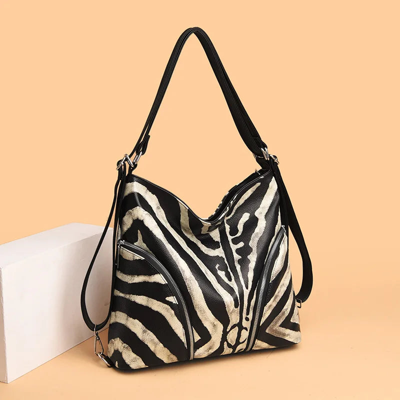 Zebra Fashion Handbag/Backpack