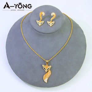 Miss Fox (Necklace Earrings Set 21k)
