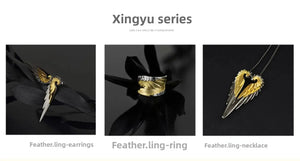 Feather Wings (Sterling) Earrings