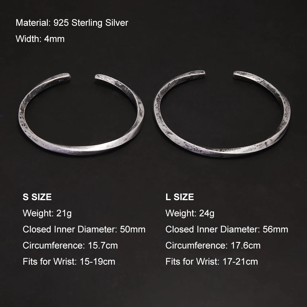 Twisted Cuff (925 Sterling) Bracelet