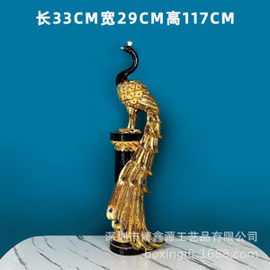 Peacock European-style (Large) Decor Statue
