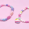 Girls Heart Charm Bracelets (3pcs)