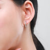 Silver Chain 925 Sterling Earrings