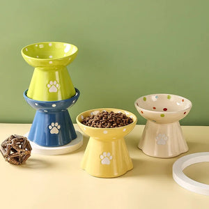 PET Ceramic (neck protector) Food Bowl (stable no-overturning)