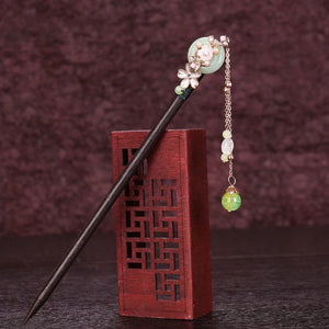 Wooden Moon/Flower Hair Sticks