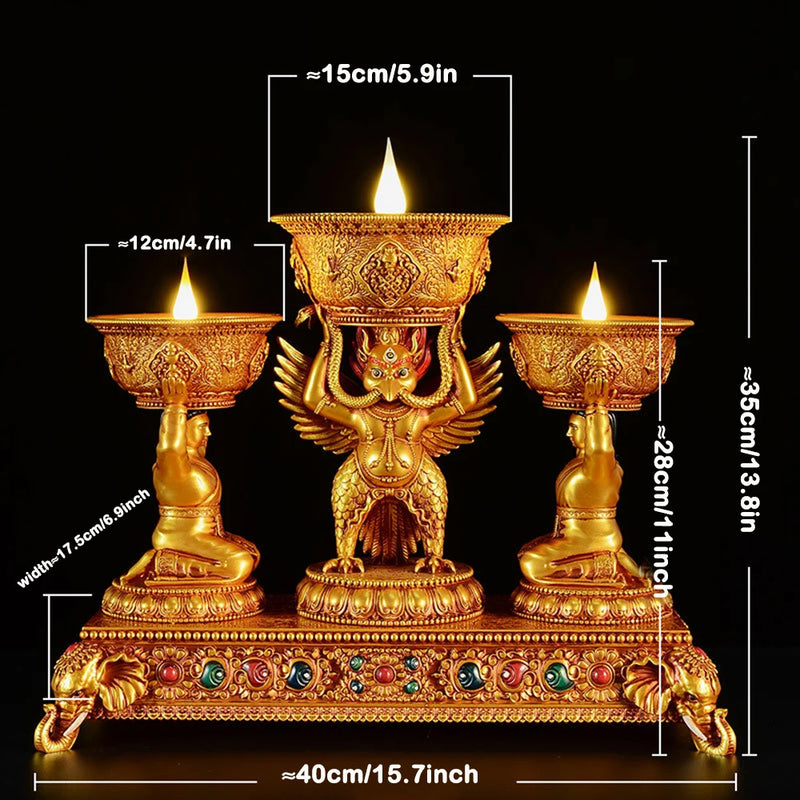 Buddhist Candle Decor Lamp