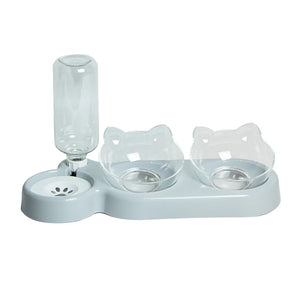 Pet Elevated Cat Bowls (Double)