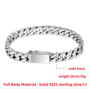 Men's Bracelet/Necklace (S925 Sterling Silver)