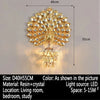 American-style Peacock (wall lamp)