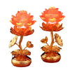 Lotus Buddha (LED) Lamps (pair)