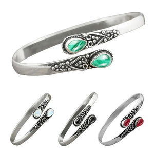 Green Agate - Cuff Bracelets
