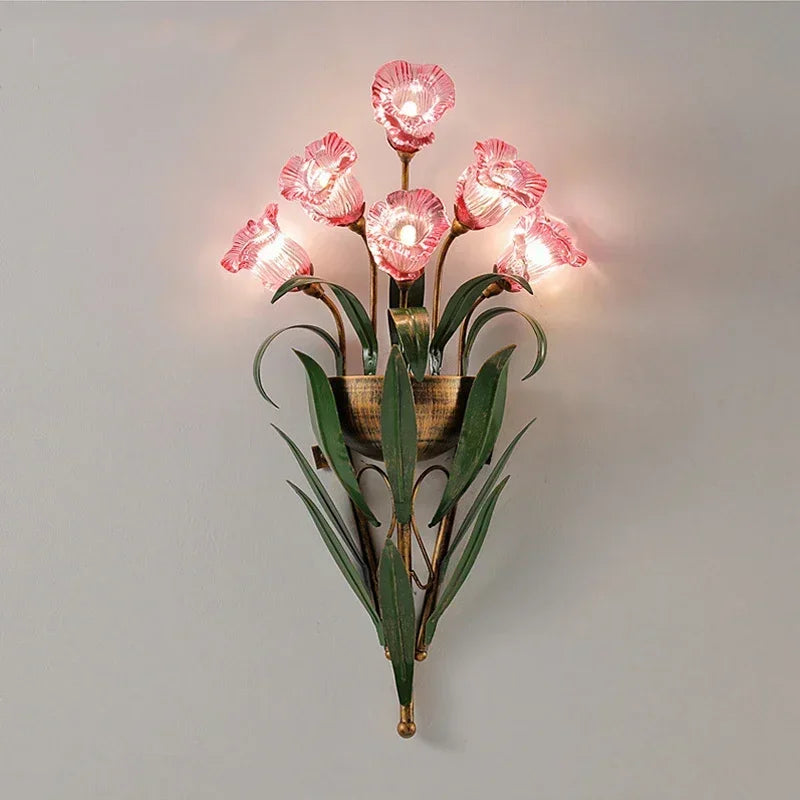 French (Leaf Flower) Wall Lights