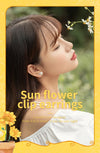 Sun Flower S925 Silver (Clip Earrings)