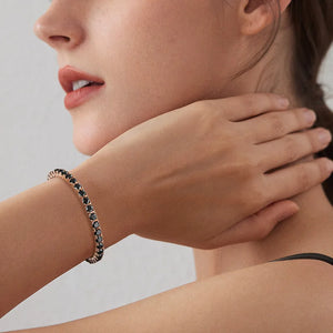 Black Moissanite (Sterling) Bracelet
