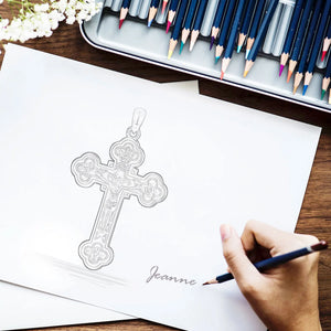 Christian Jesus Cross (925 Sterling Silver)