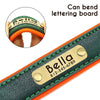 Customized Leather ID Dog Collar