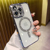 Glitter Magnetic Transparent iPhone Cases