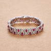 Emerald/Ruby Gem (Sterling) Bracelets