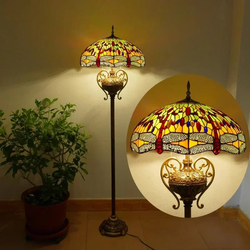 European (stained glass) Floor Lamp