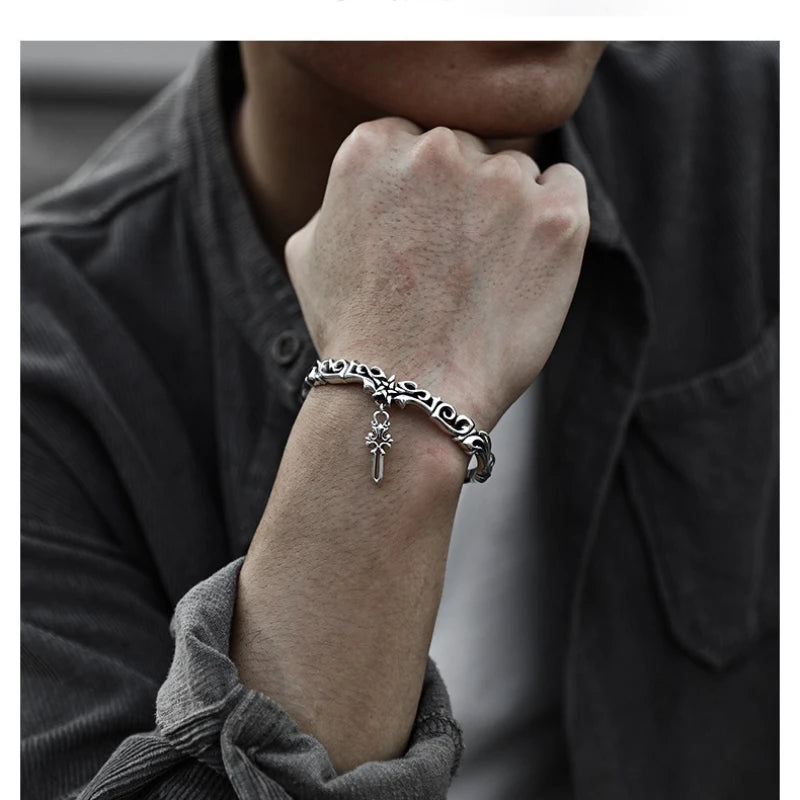 Men's Silver - Cuff Bracelet