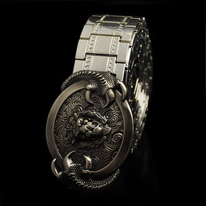 Retro-Dragon Steel Men's Belt