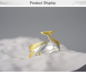 Whale 18K Gold/Sterling Ring