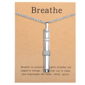 BREATHING Anxiety/Mindfulness Positive Relief Necklace