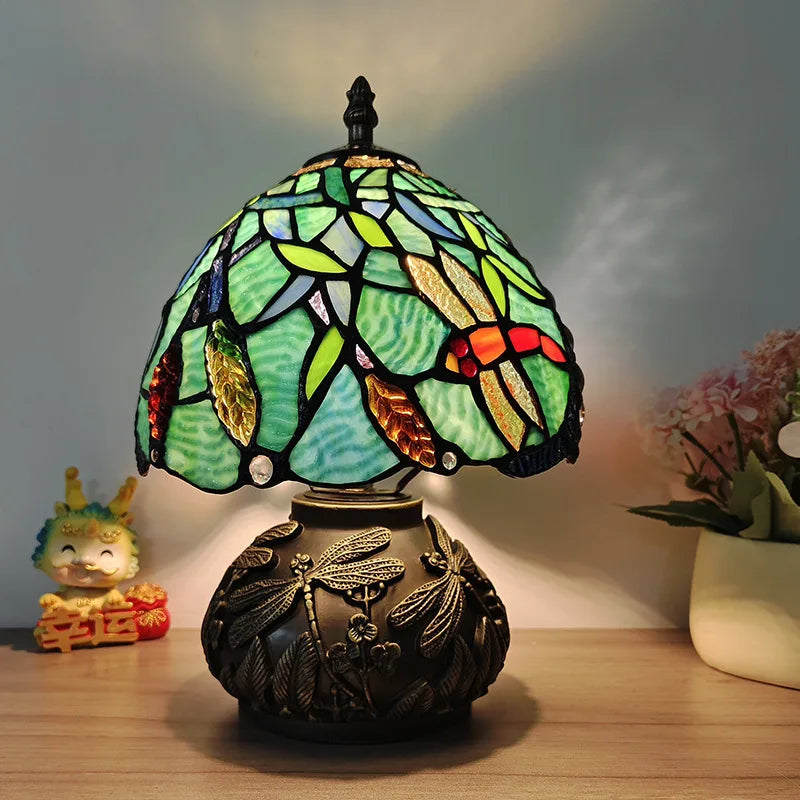 French Table Lamps (Stained Glass)