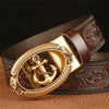 Gold Navy - Men's Genuine Leather Belts