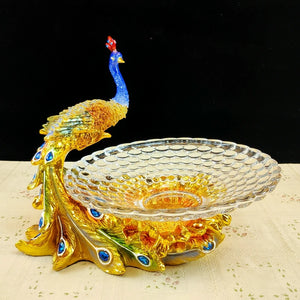 Peacock Fruit Plate/Decor Ornament