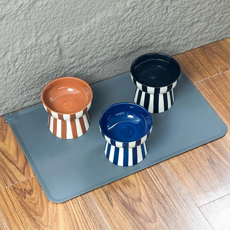 Pet Bowls - Stylish Elevated (non-tip/anti-slip)